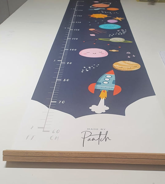Space Height Chart for Kids