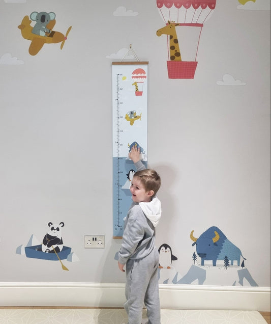 Adventure Animals Height Charts for Kids