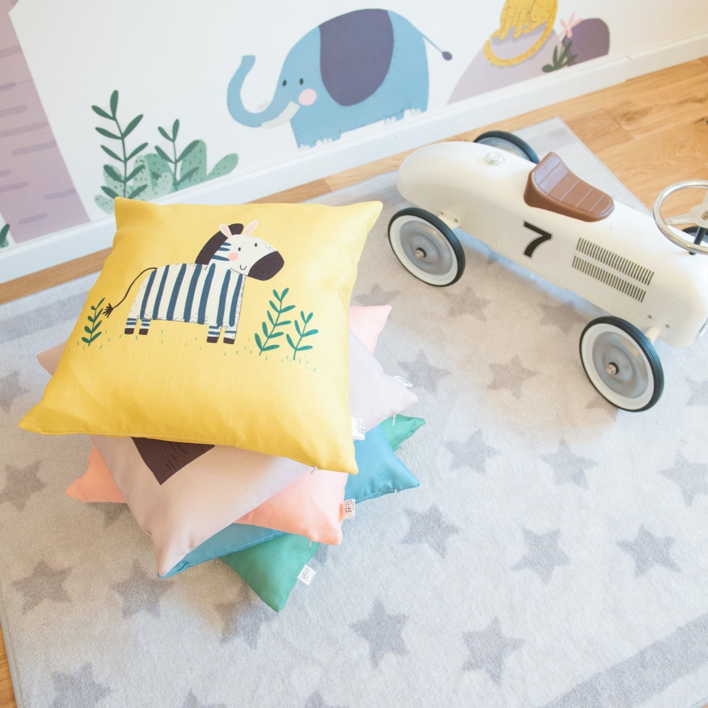 Jungle Animals Cushion Covers & Optional Filling |  Kids Gift Idea