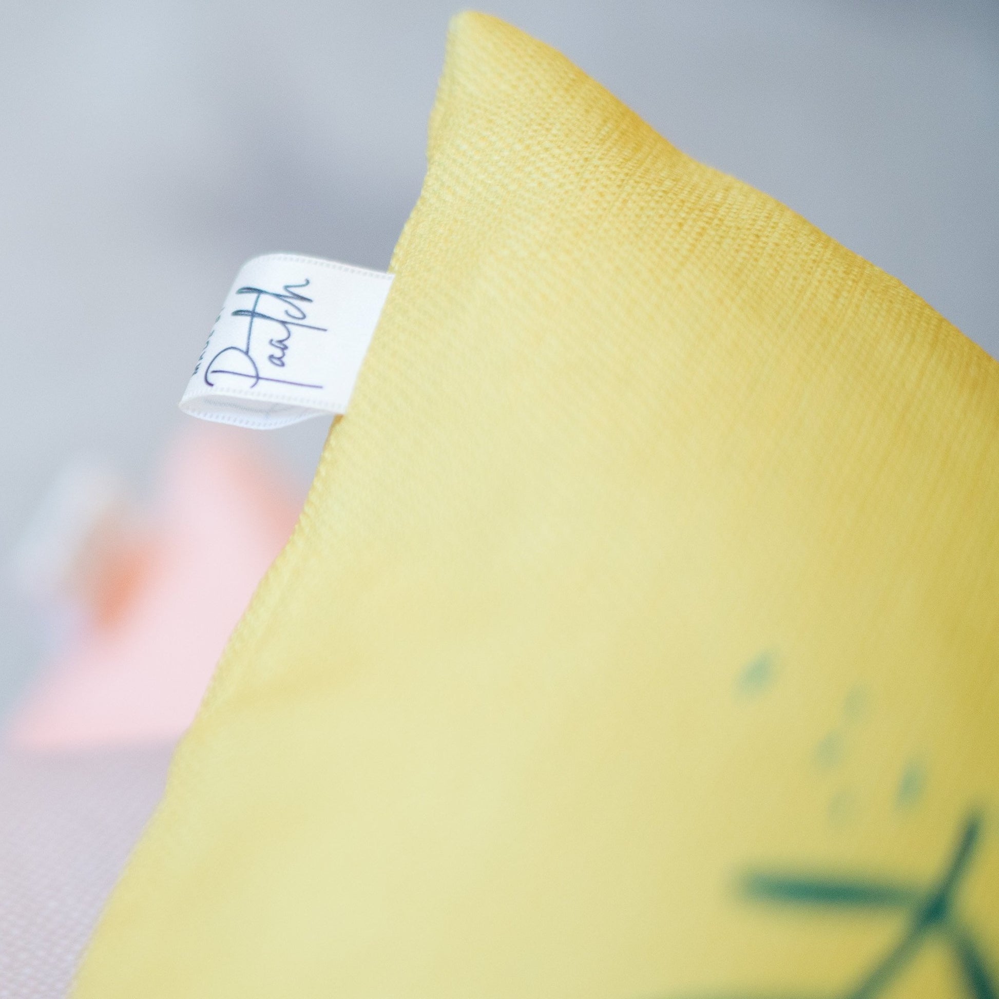 Zora Zebra Yellow Home Cushion Cover for Baby Nursery, Children’s Room or Playroom Interiors