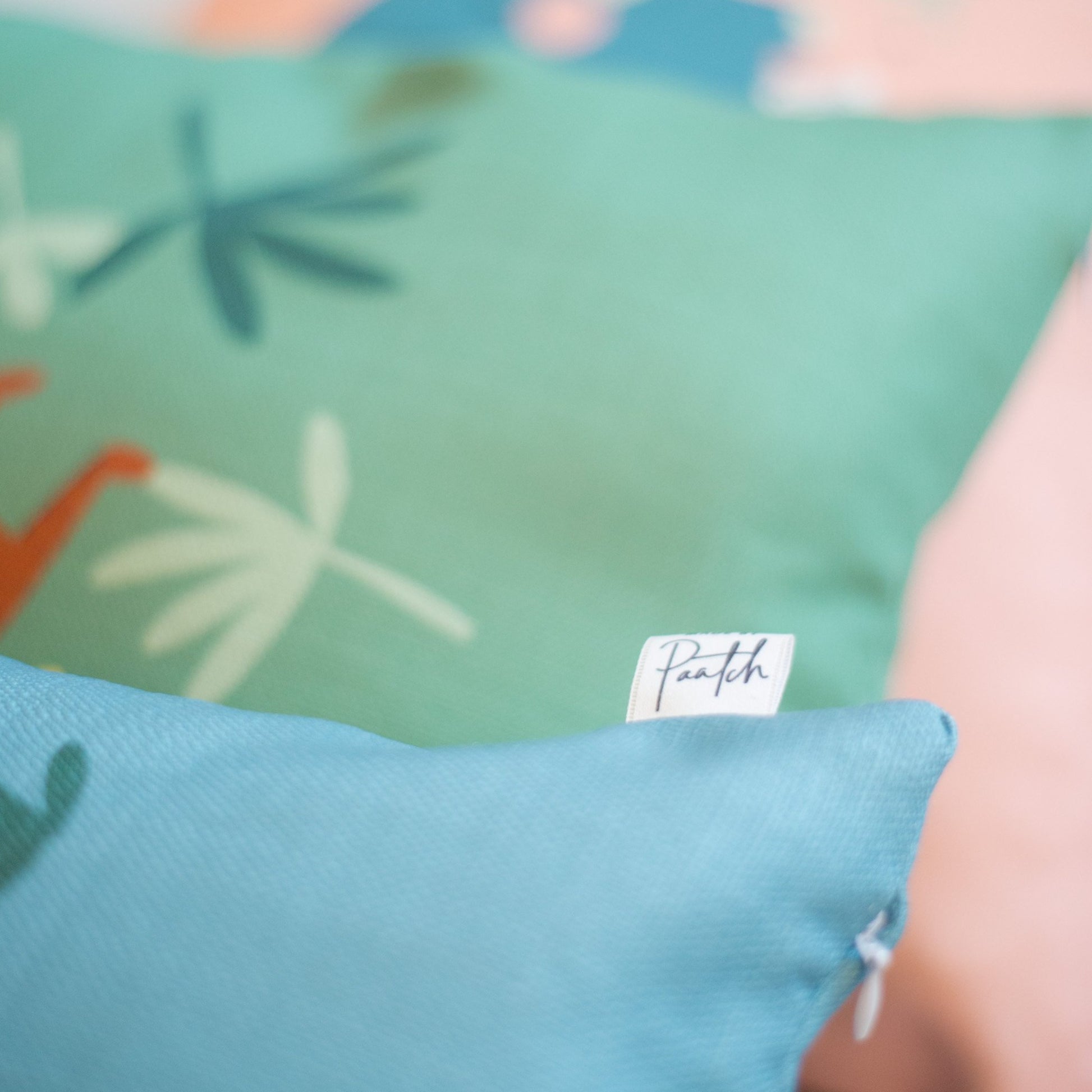 Leo Leopard Blue Home Cushion Cover for Baby Nursery, Children’s Room or Playroom Décor