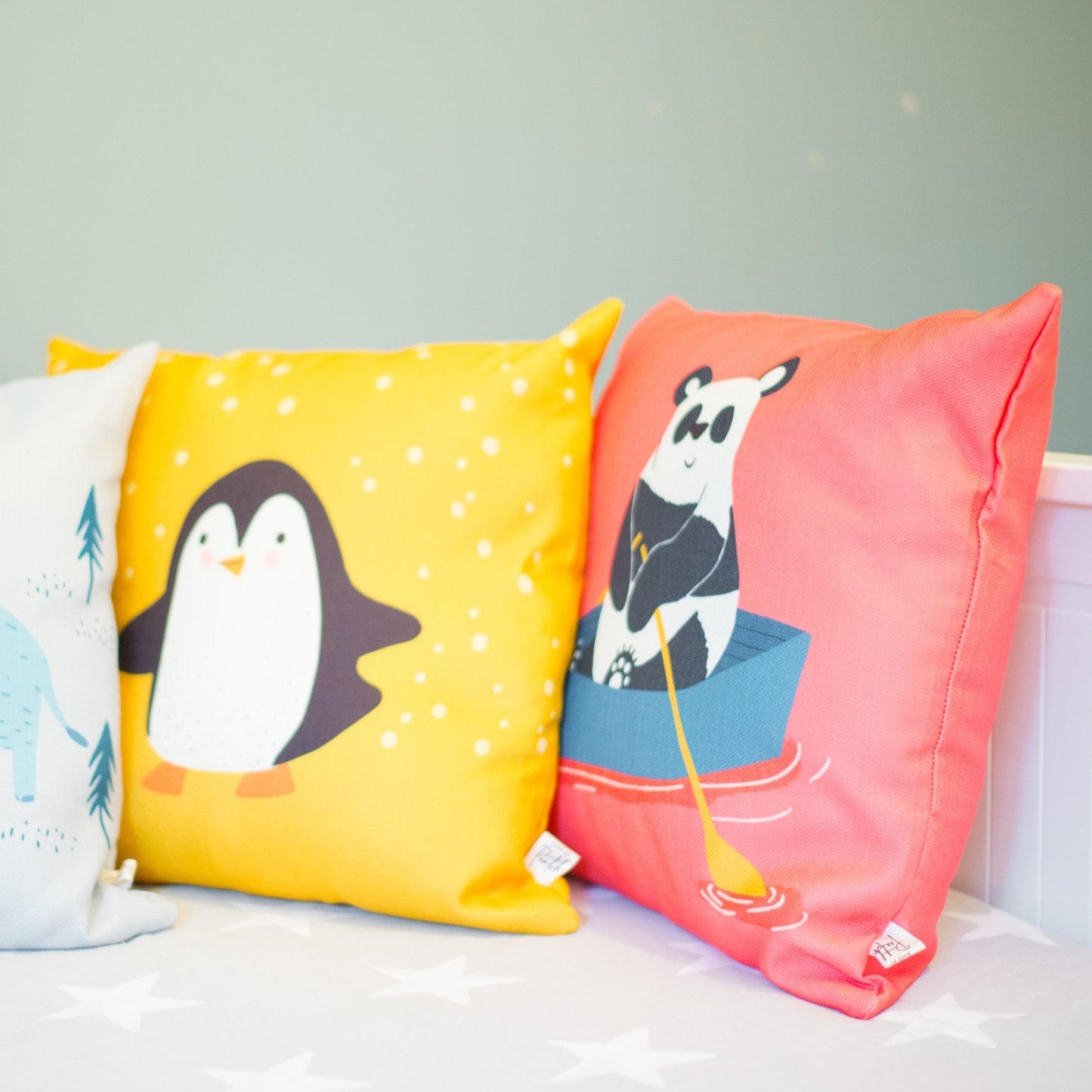 Pam Panda Cushion Cover and Optional Inner Filling |  Kids Gift Idea