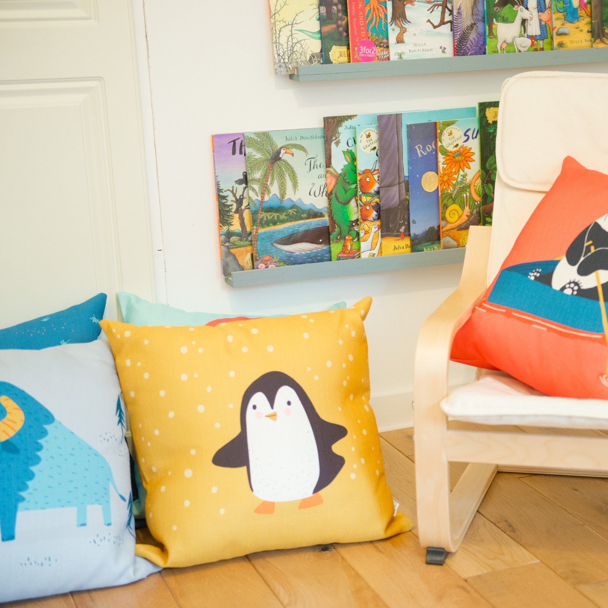 kids reading corner, childrens books, kids cushions for reading nook