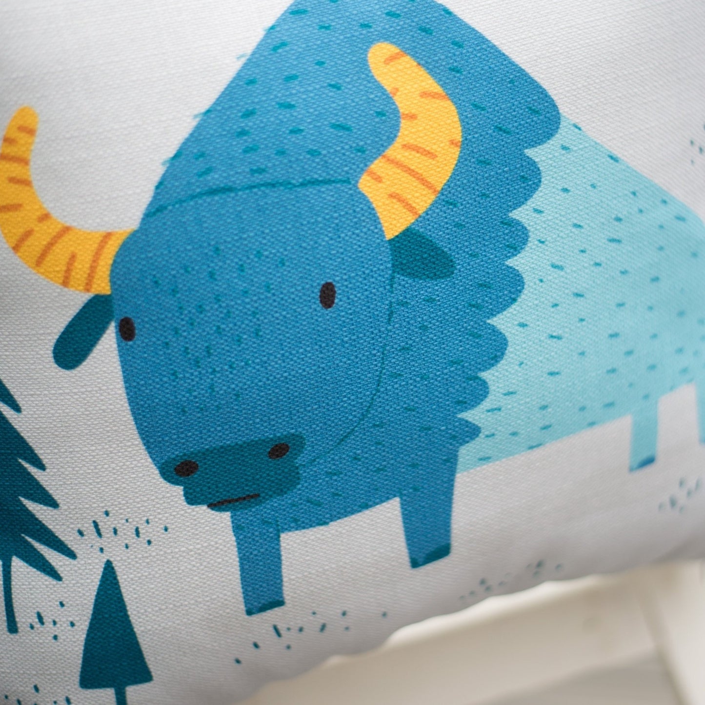 Bunyan Bison Cushion Cover and Optional Inner Filling |  Kids Gift Idea
