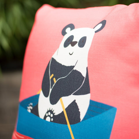Pam Panda Cushion Cover and Optional Inner Filling |  Kids Gift Idea