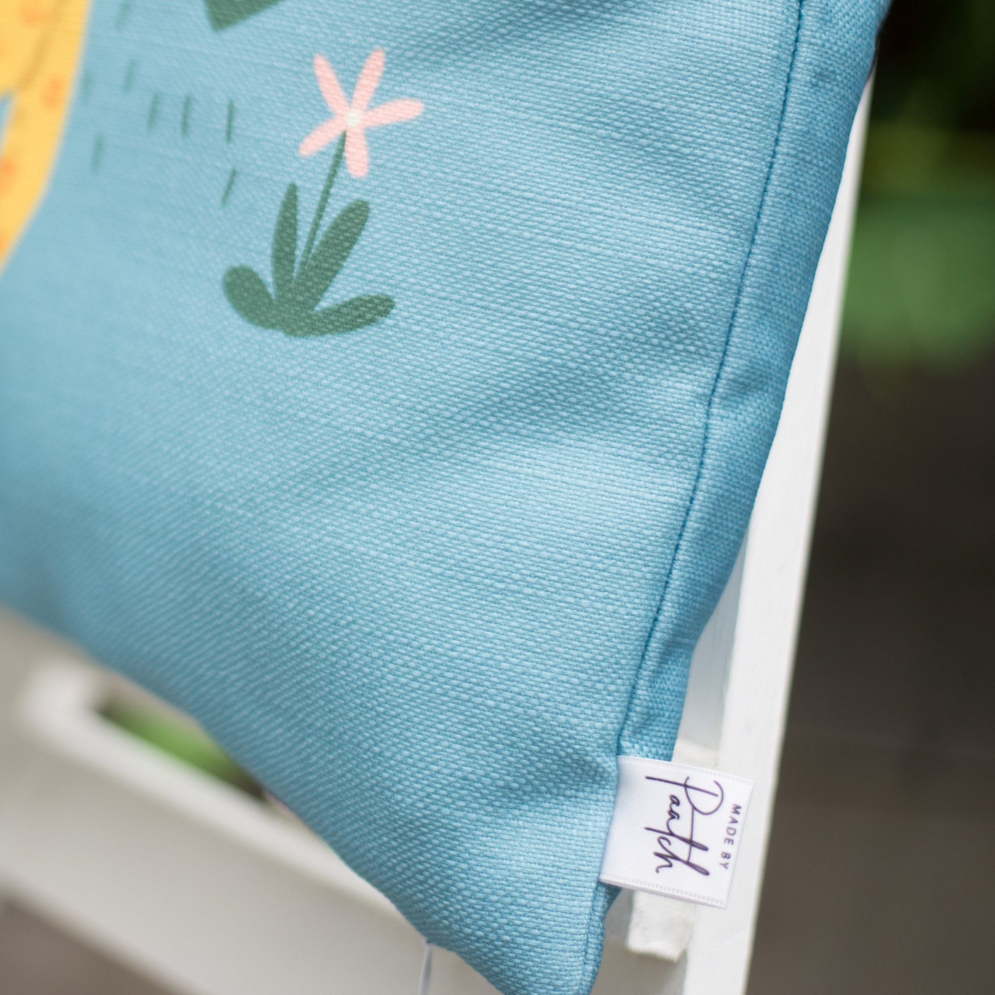 Leo Leopard Blue Home Cushion Cover for Baby Nursery, Children’s Room or Playroom Décor