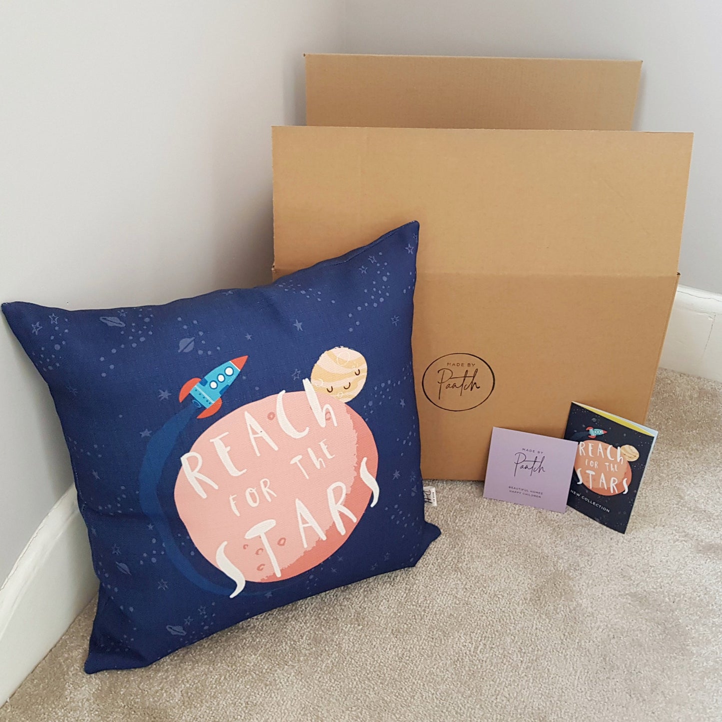 Space Rocket Children's Cushion | Nursery Decoration | Kids Gifting Idea