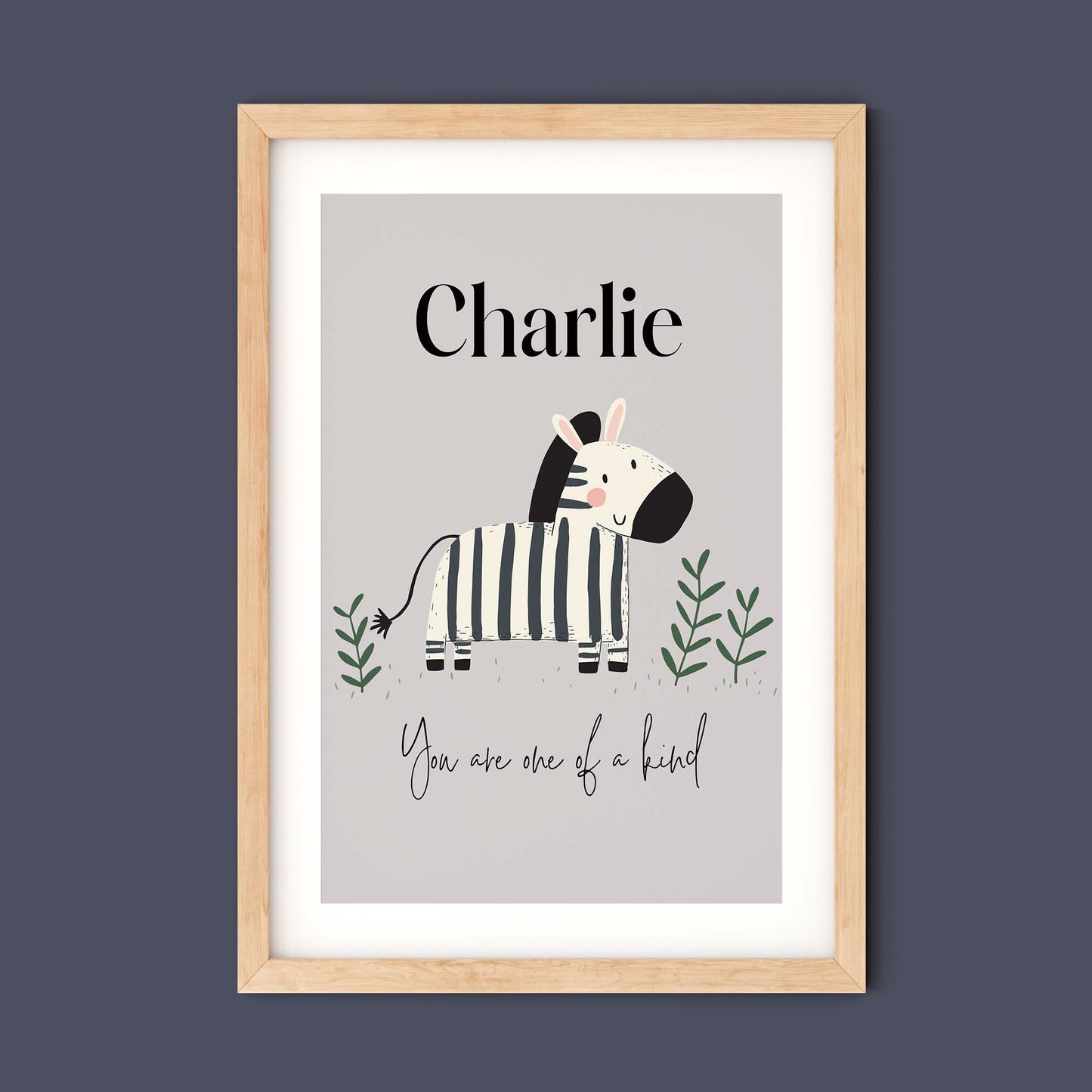 Zebra Wall Art Prints for Nursery and Kids Bedroom