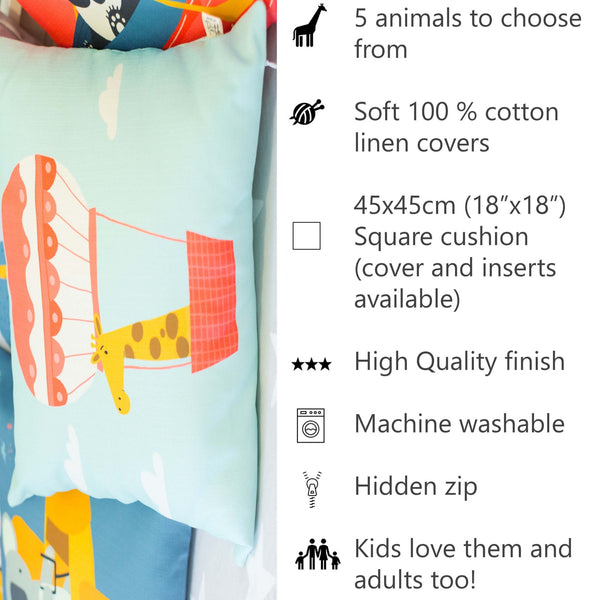cotton linen cushions, 18x18 covers, 45x45 square cushions