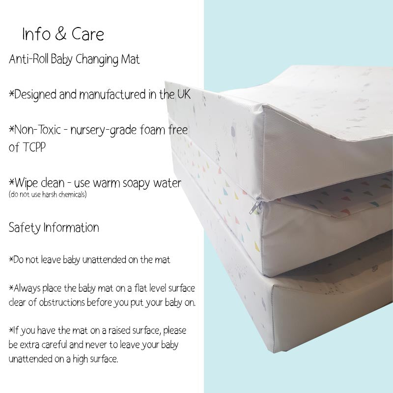 Baby Changing Pad | Printed Triangles Design