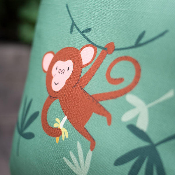 Baby Monkey Home Green Cushion Covers Décor for Baby Nursery or Children’s Room