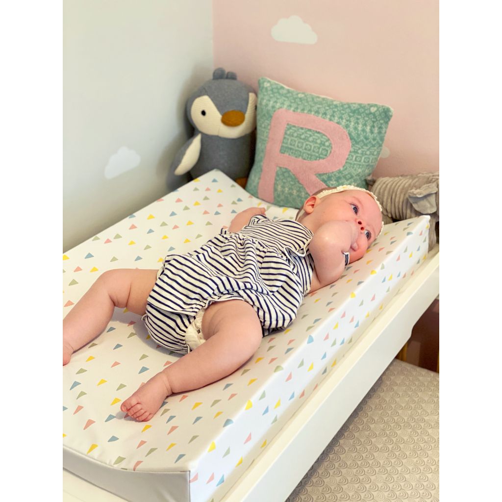 Baby Changing Pad | Printed Triangles Design