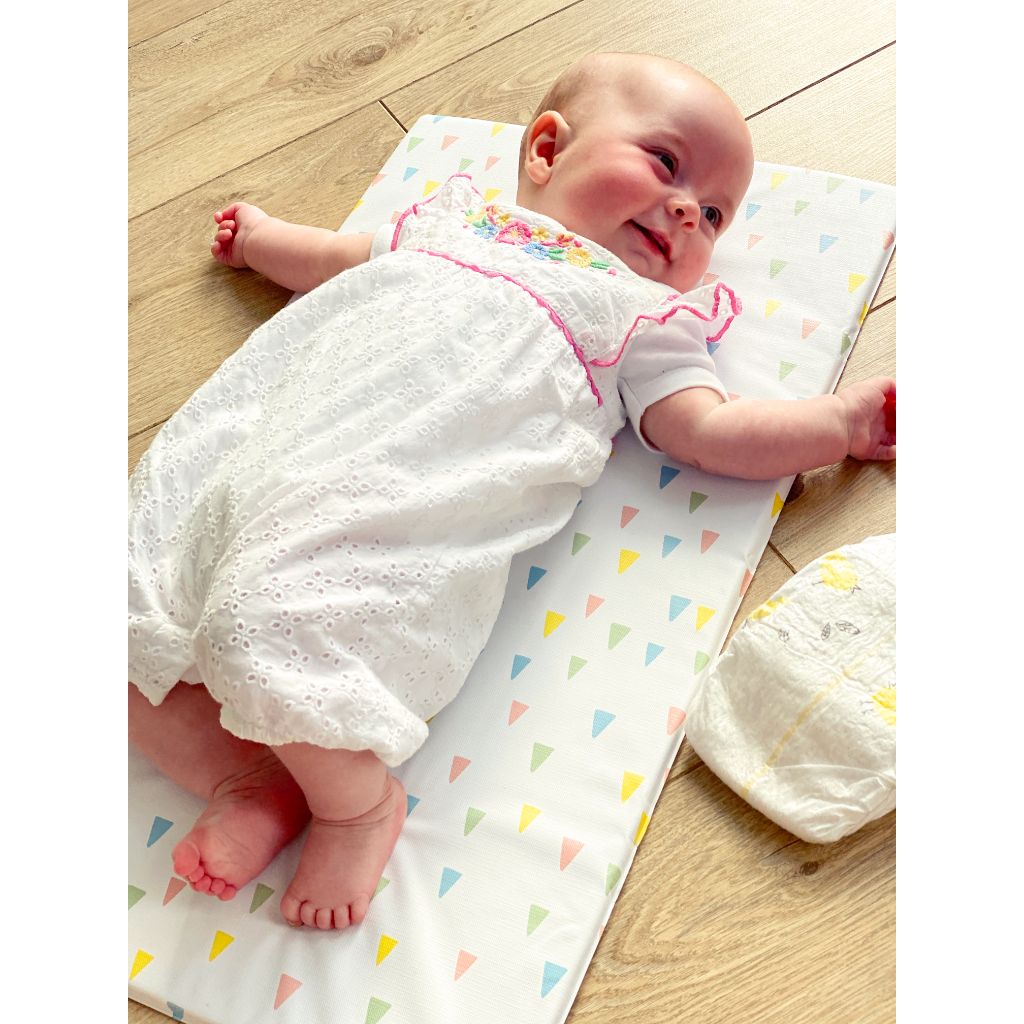 Triangle Print Baby Portable Changing Mat | Young Wild & Free Safari Edition