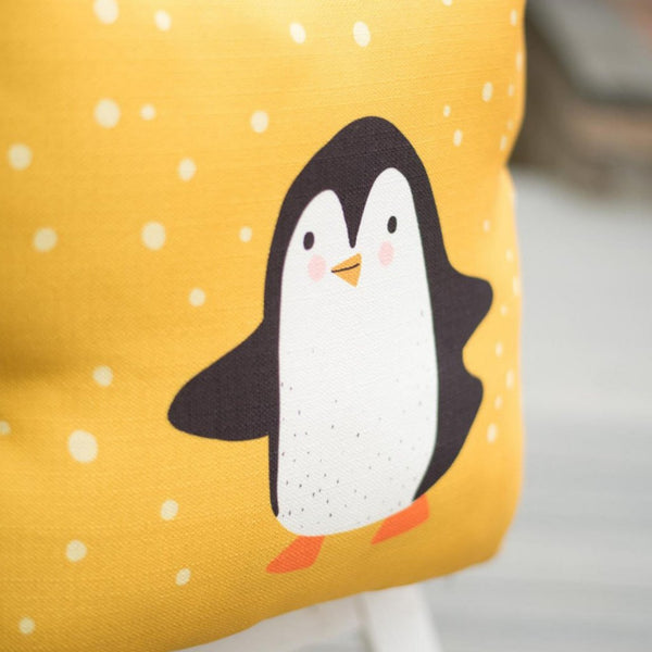 Nursery Cushion, penguin pillow, pillow, Children's room decor, gift for kids, cute pillow, christmas pillow