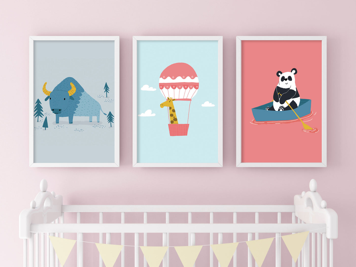 Adventure Animals Nursery Prints | Giclee Wall Art Print
