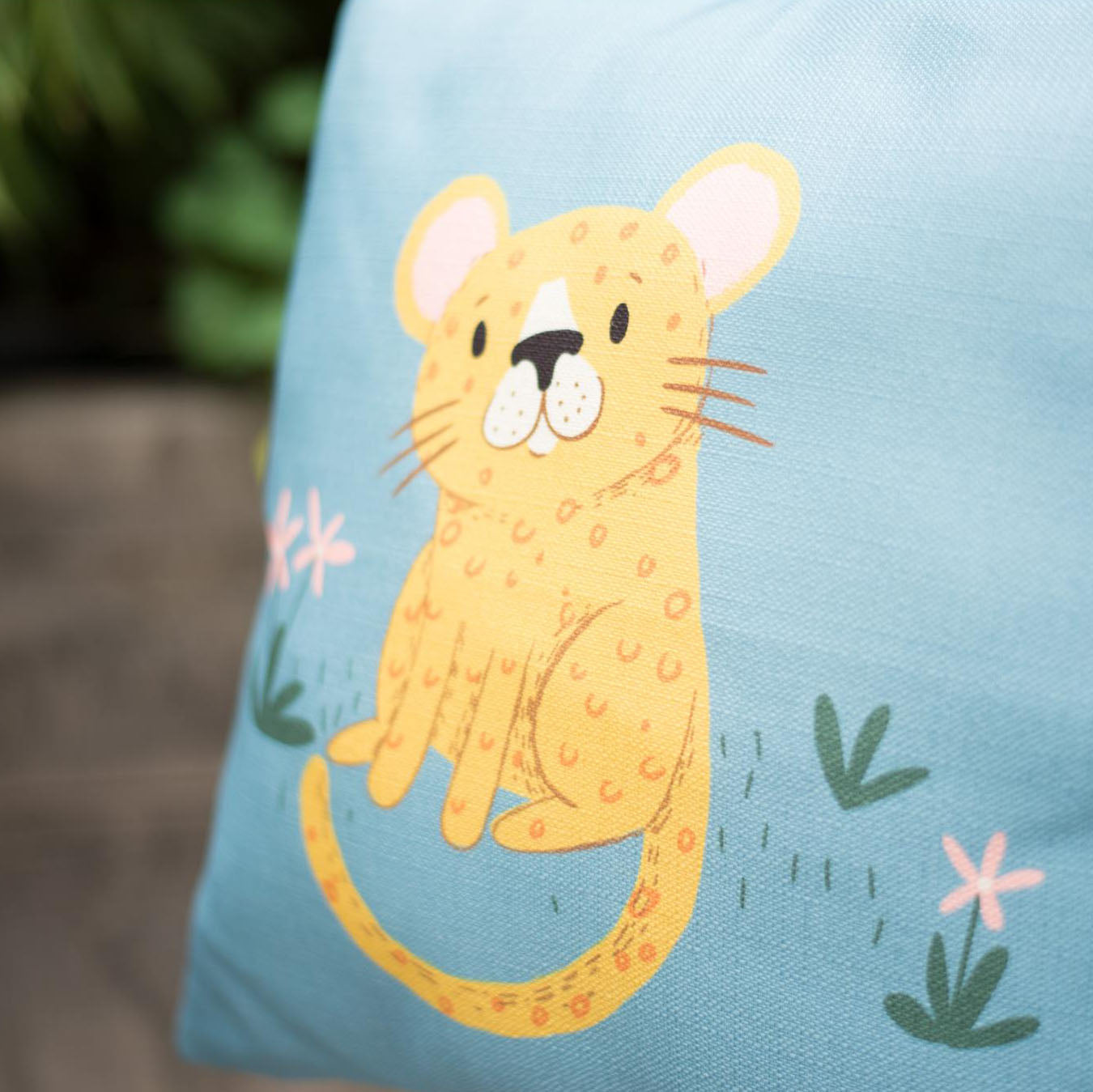 Baby Tiger Home Blue Cushion Covers Décor for Baby Nursery or Children’s Room