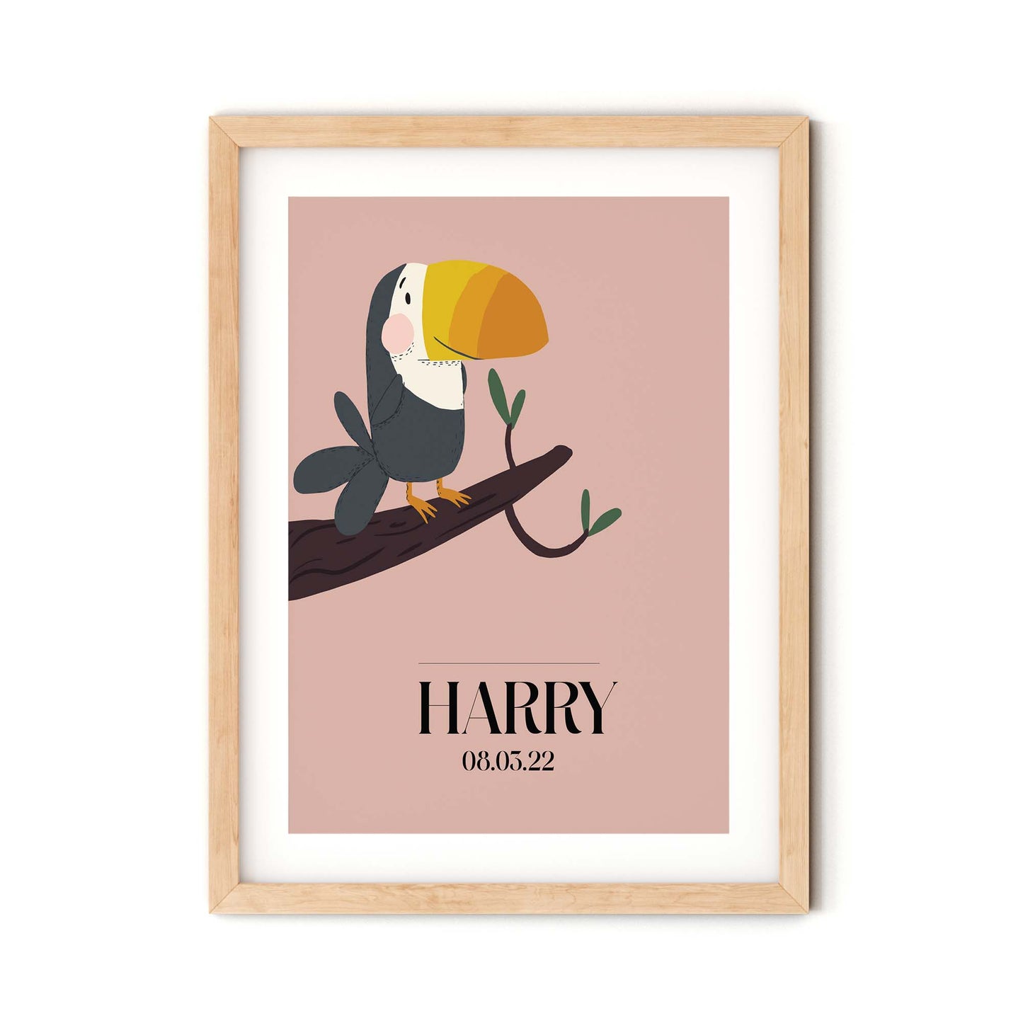 Toucan Nursery Art Print for Jungle Nursery and Kids Bedroom