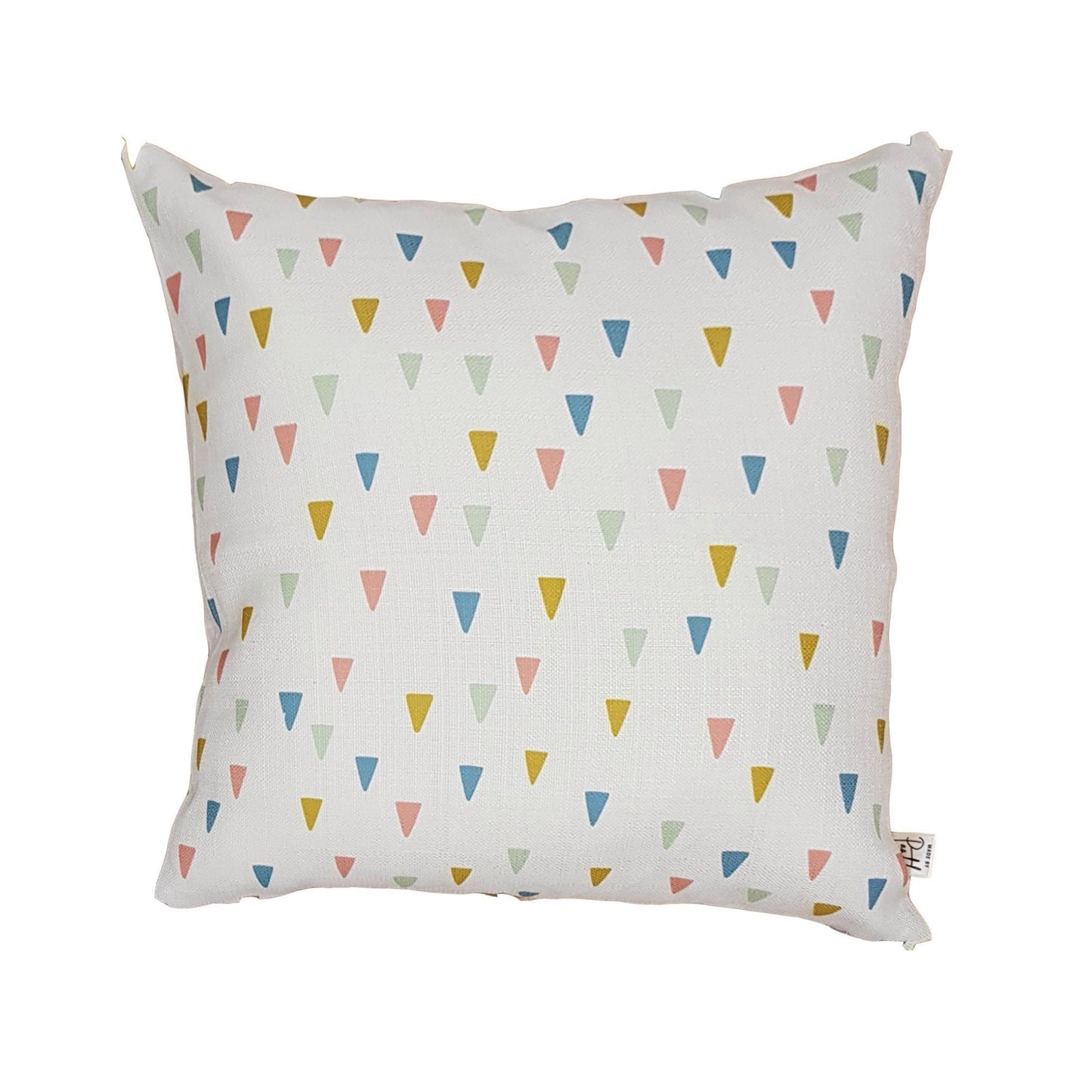 Floating Triangles Home Cushion Covers for Bedroom Interiors, Kids Room, Cotton Square for Sofa Throw Pillow Case