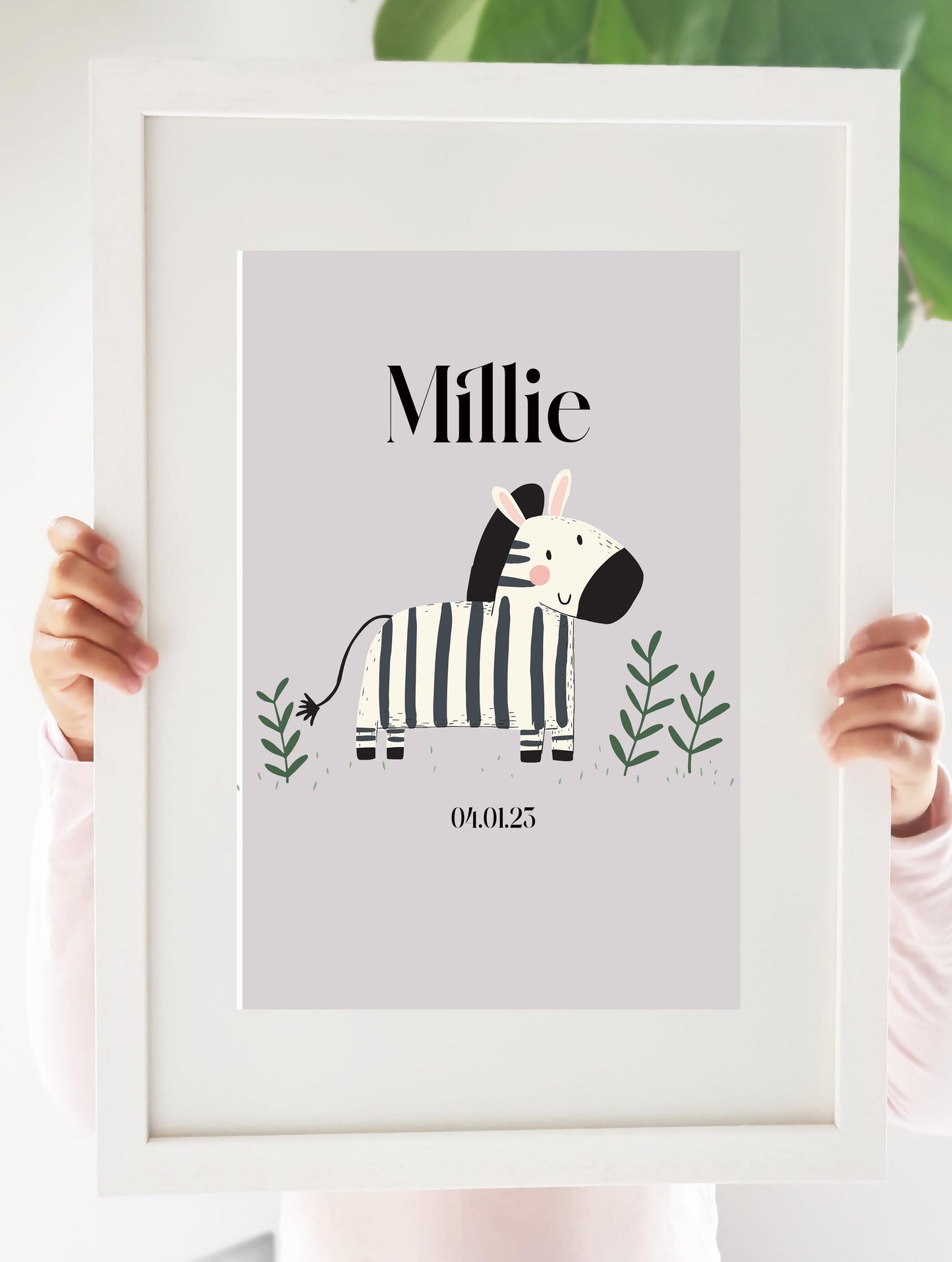 Zebra Wall Art Prints for Nursery and Kids Bedroom