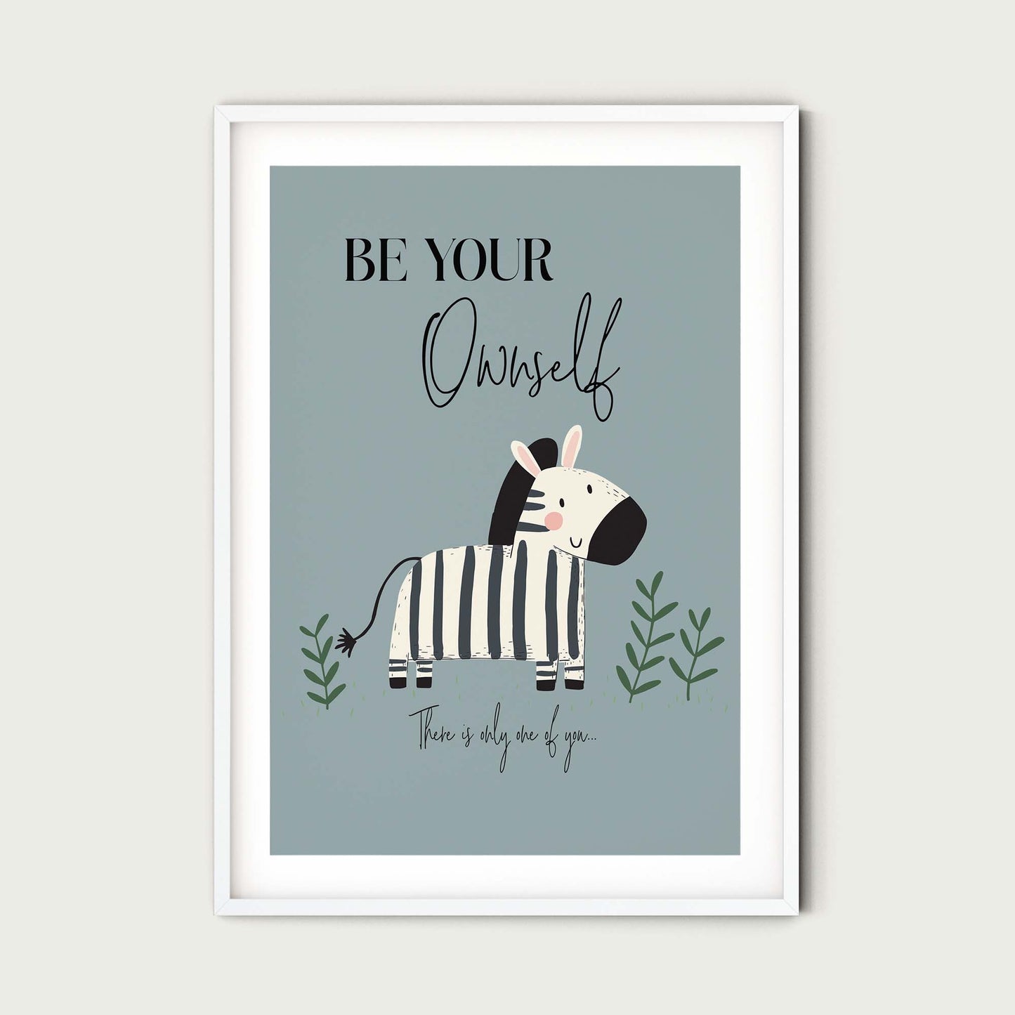 Zebra Wall Art Prints for Nursery and Kids Bedroom