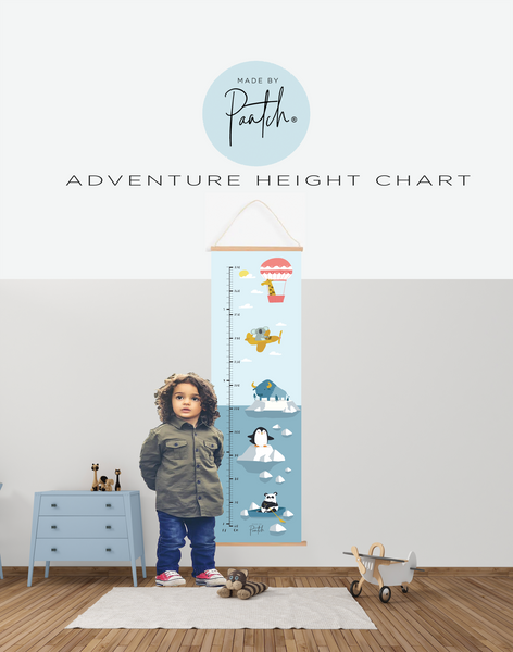 Adventure Animals Height Charts for Kids