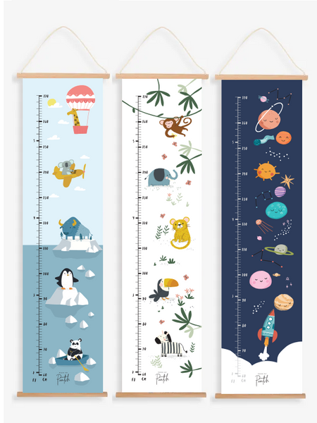 Jungle Animals Height Charts for Kids