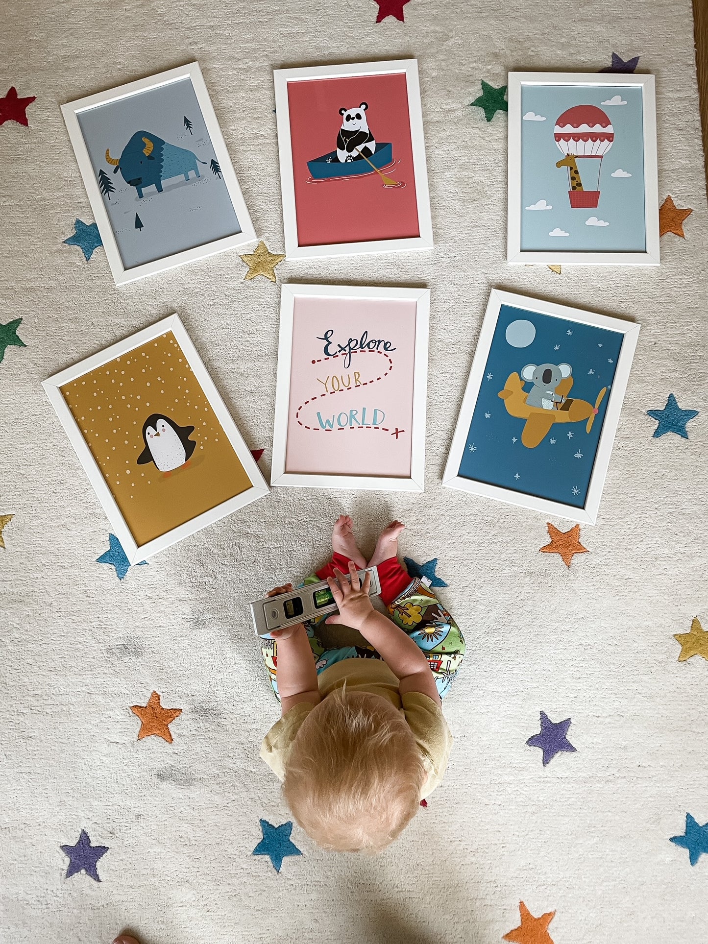 Adventure Animals Nursery Prints | Giclee Wall Art Print