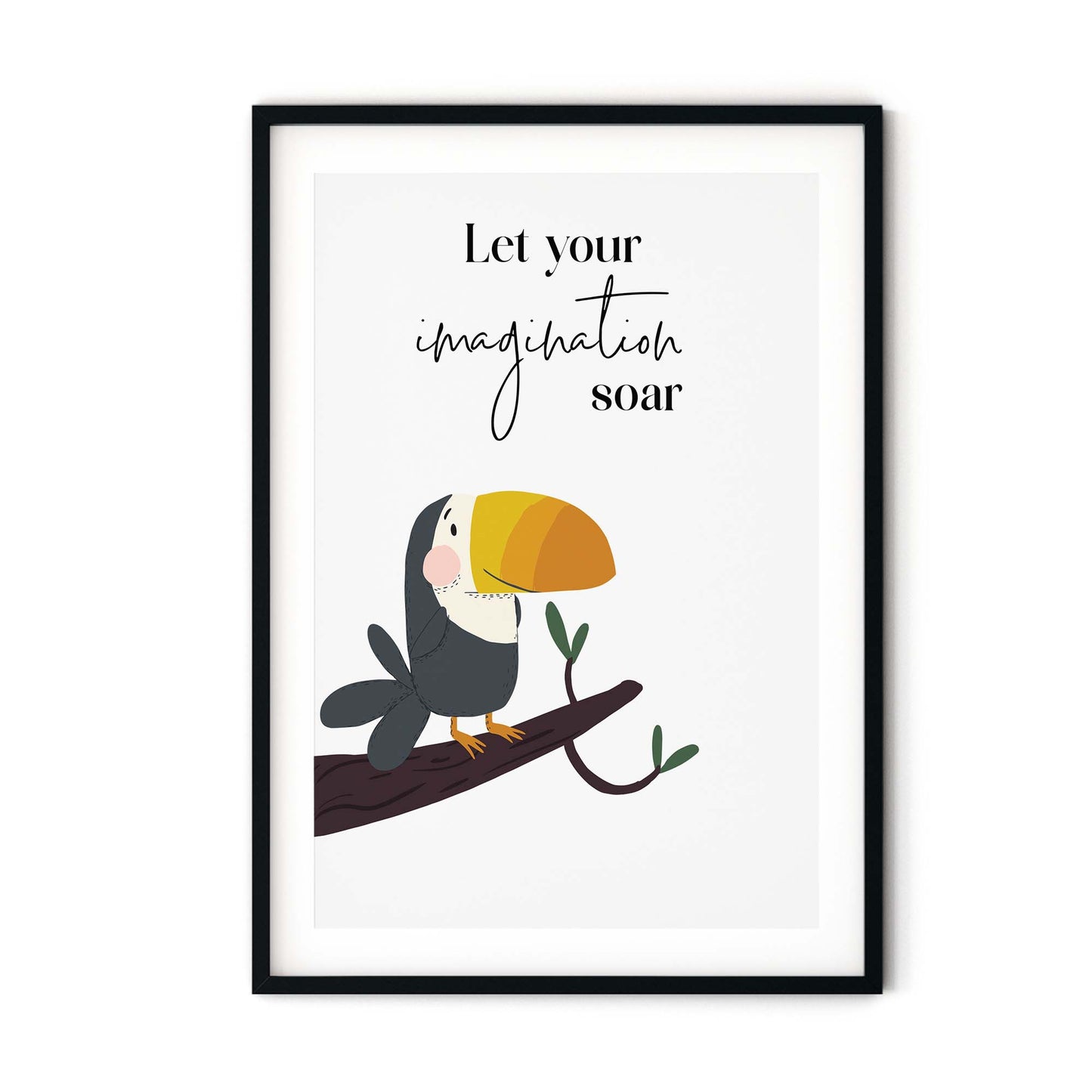 Toucan Nursery Art Print for Jungle Nursery and Kids Bedroom