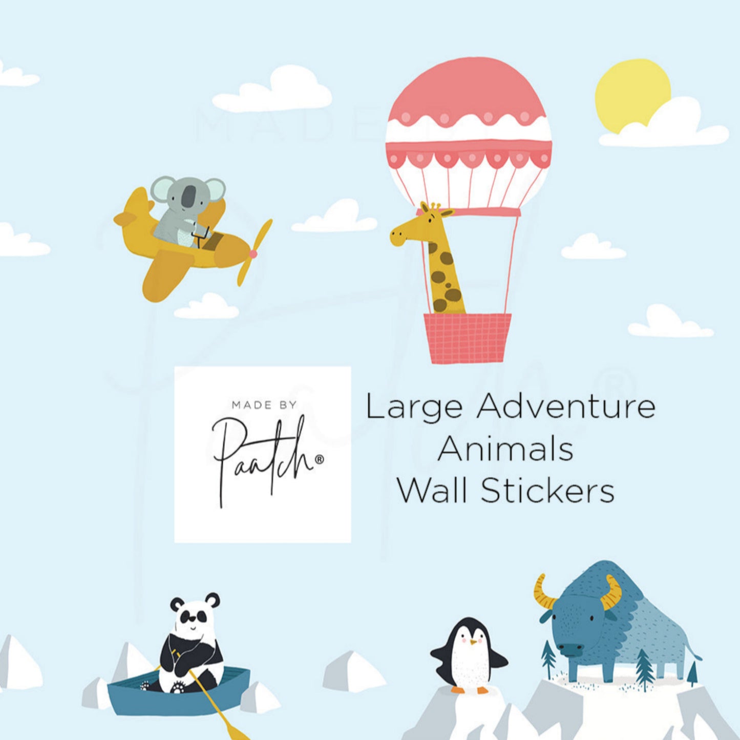 Kids Wall Stickers, Wall Decal, bedroom wall decal, giraffe sticker for bedroom